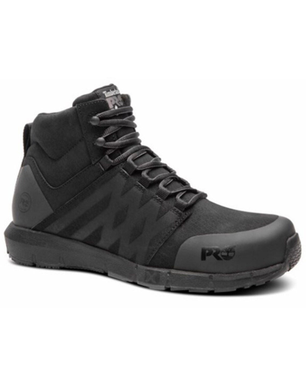 Timberland PRO Men's Radius Mid Lace-Up Work Shoes - Composite Toe, Black, hi-res