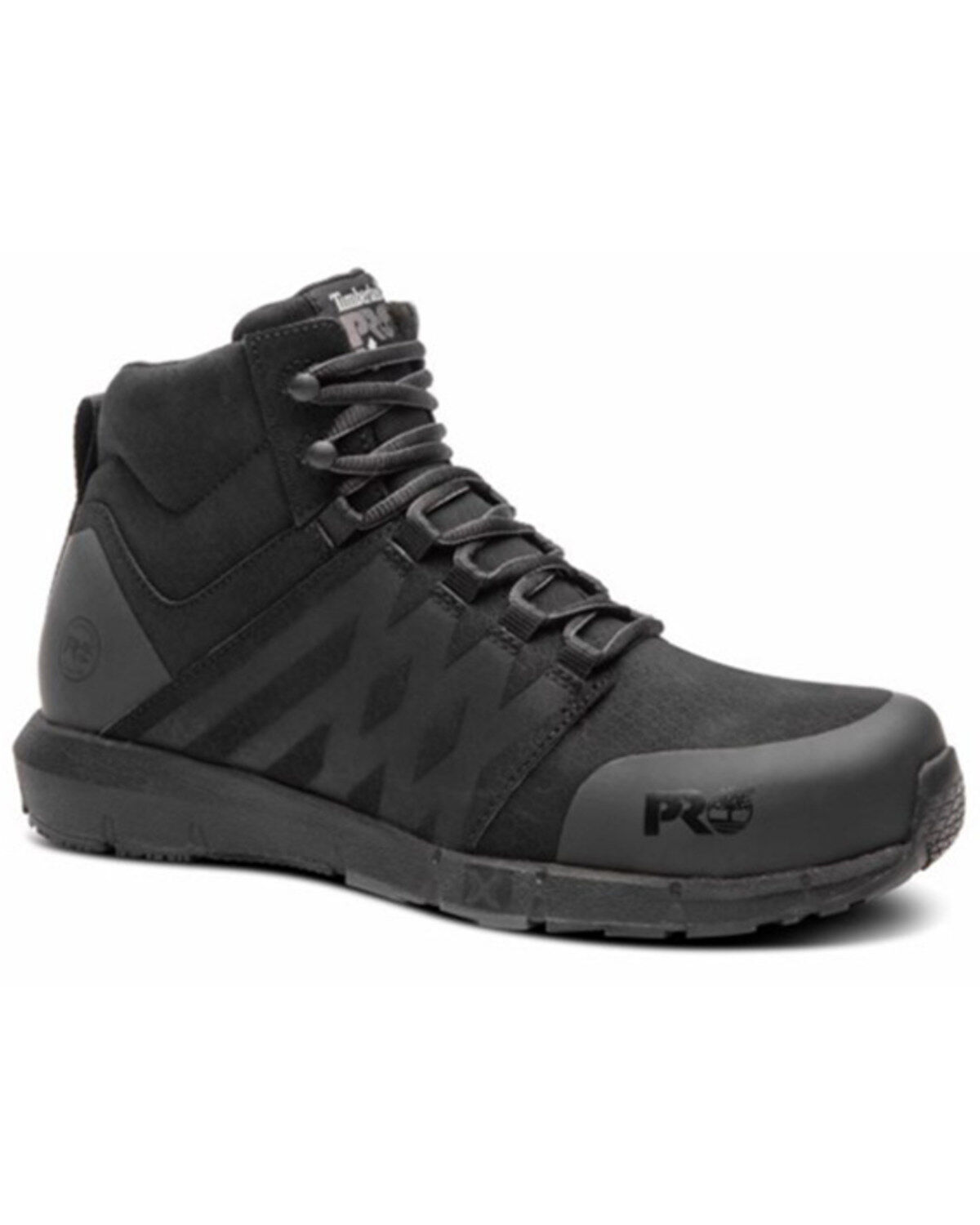 Image #1 - Timberland PRO Men's Radius Mid Lace-Up Work Shoes - Composite Toe, Black, hi-res