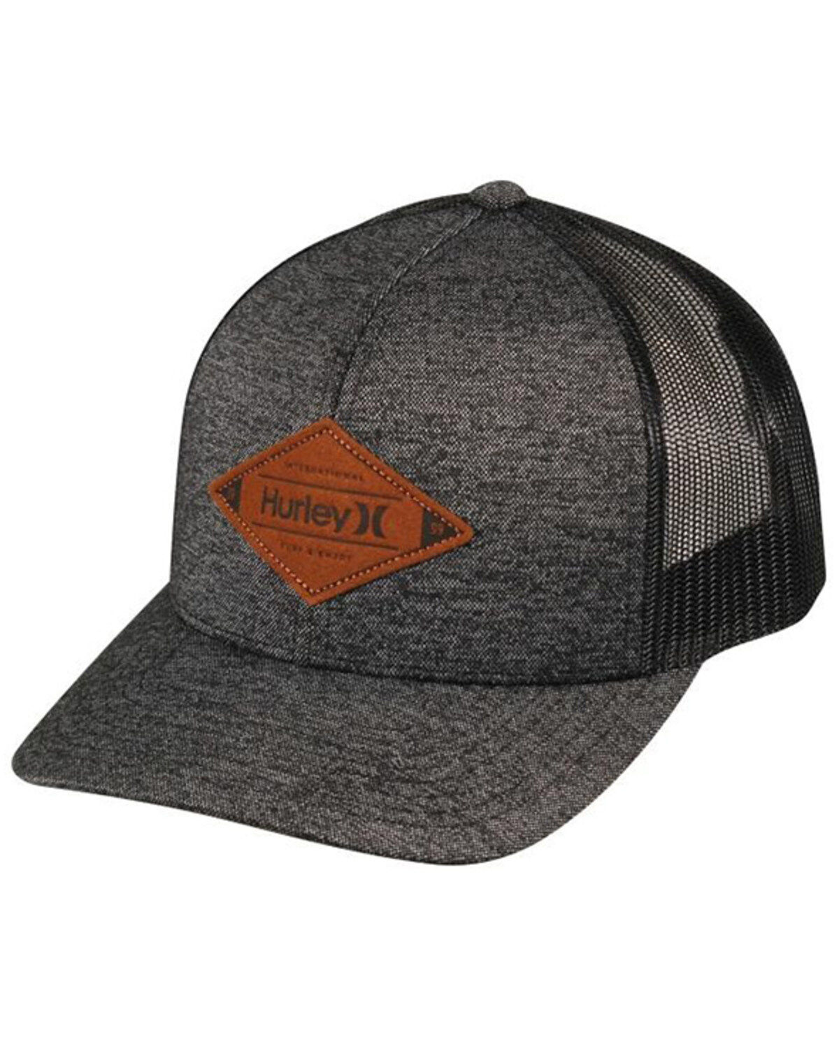 Image #1 - Hurley Men's Mesa Mesh-Back Trucker Cap, Black, hi-res