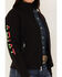 Ariat Women's Floral Embroidered Rosas Team Softshell Jacket, Black, hi-res