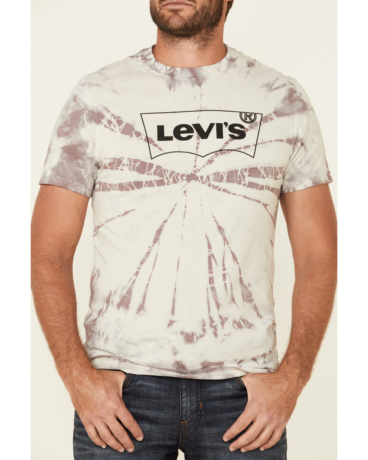 Image #3 - Levi's Men's Fog Crystal Washed Graphic T-Shirt, Grey, hi-res