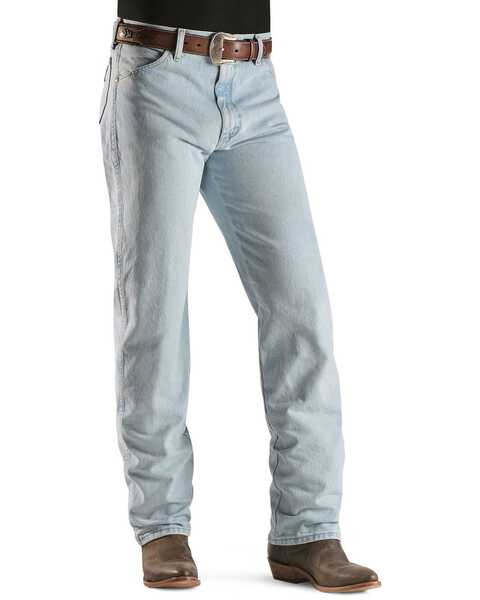 Wrangler 13MWZ Jeans Cowboy Cut Original Fit Prewashed Jeans , Bleach Indigo, hi-res