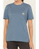 Image #3 - Carhartt Women's Loose Fit Heavyweight Short Sleeve Work Tee, Light Blue, hi-res