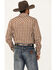 Image #4 - Cody James Men's Reverent Plaid Print Long Sleeve Snap Western Shirt - Tall, Rust Copper, hi-res