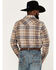 Image #4 - Pendleton Men's Canyon Small Plaid Snap Western Flannel Shirt, Brown, hi-res