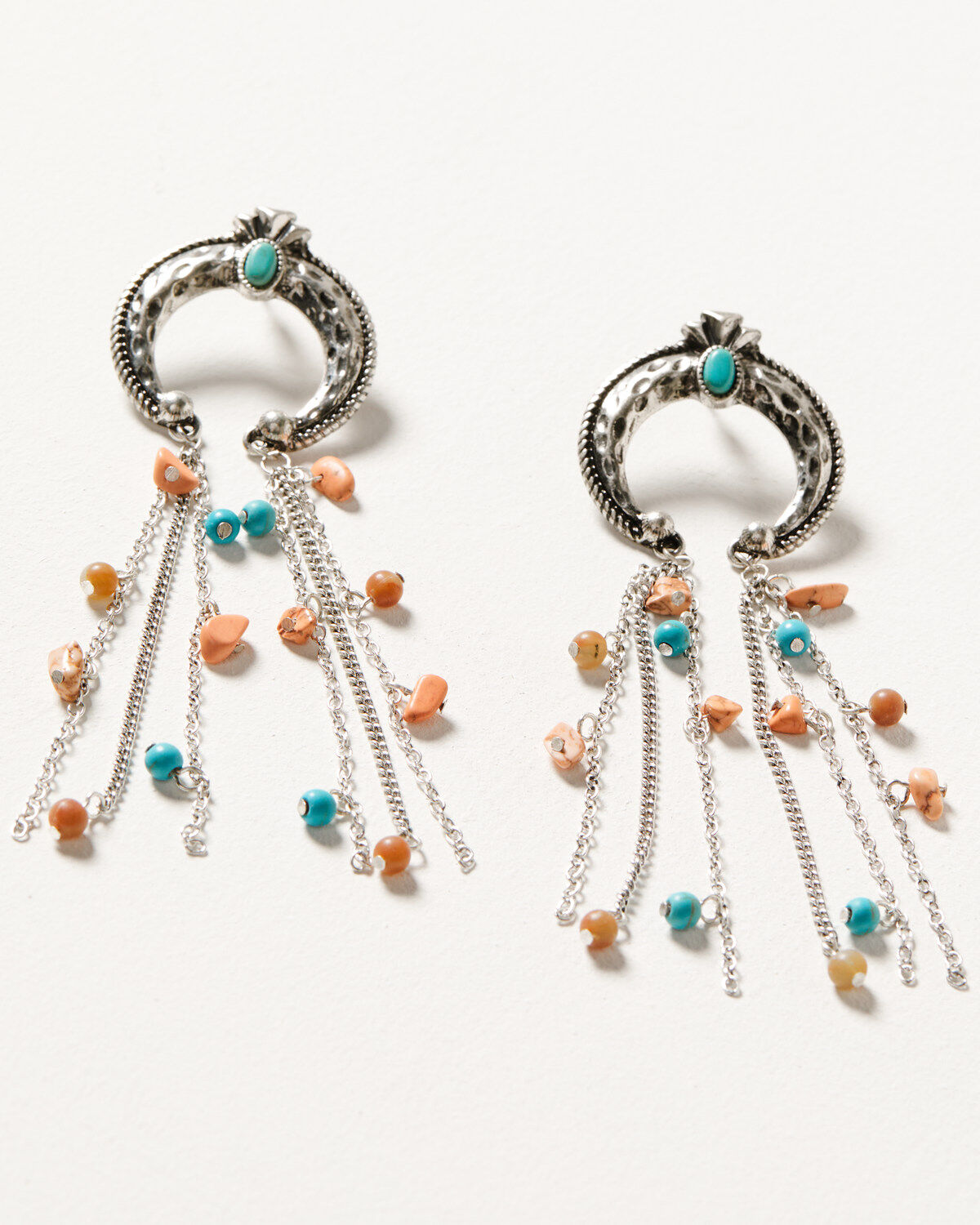 Image #1 - Shyanne Women's Wildflower Bloom Squash Blossom Dangle Earrings, Silver, hi-res