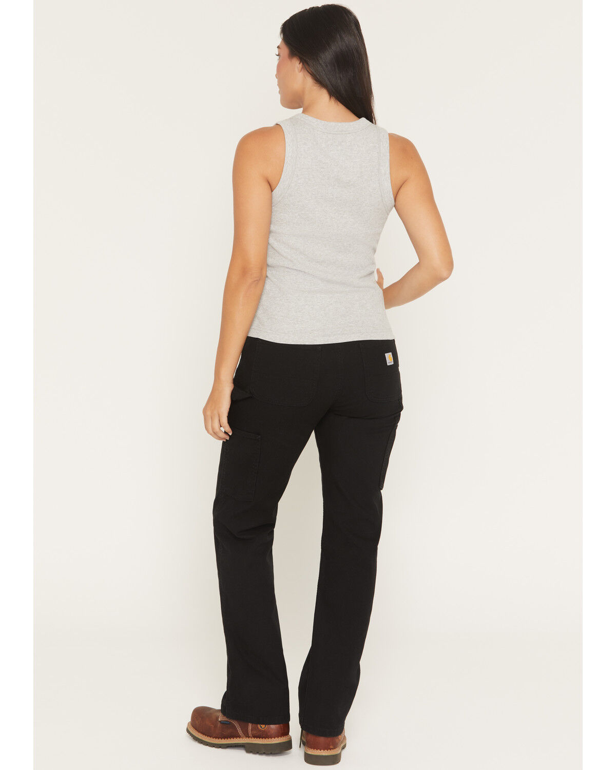 Image #3 - Carhartt Women's Carpenter Canvas Pants, Black, hi-res