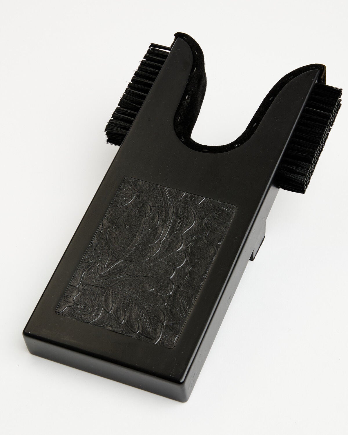 Image #1 - Boot Barn Floral Tooled Boot Jack with Scrubber, Black, hi-res