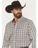 Image #2 - Ariat Men's Damon Medallion Print Long Sleeve Button-Down Western Shirt, Cream, hi-res