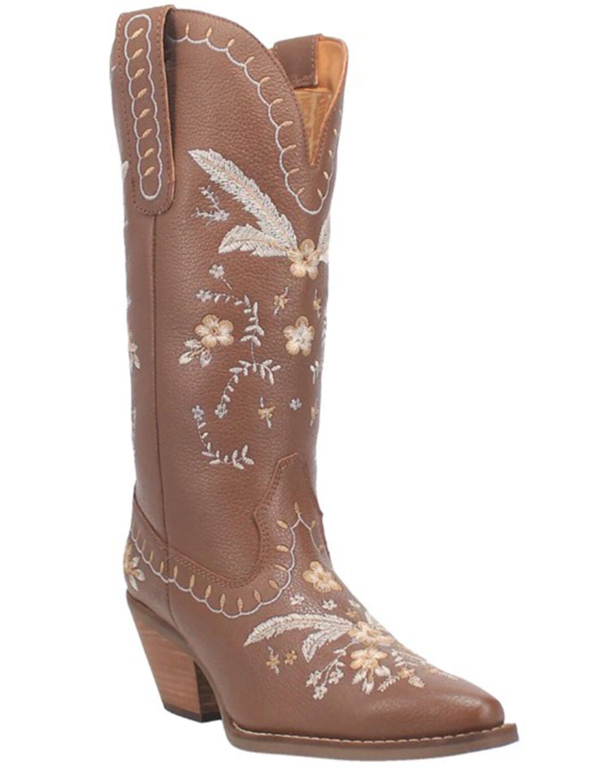 Dingo Women's Full Bloom Western Boots - Medium Toe, Brown, hi-res