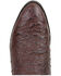 Image #5 - Dan Post Men's 12" Hand Ostrich Quill Exotic Western Boots - Round Toe, Brown, hi-res