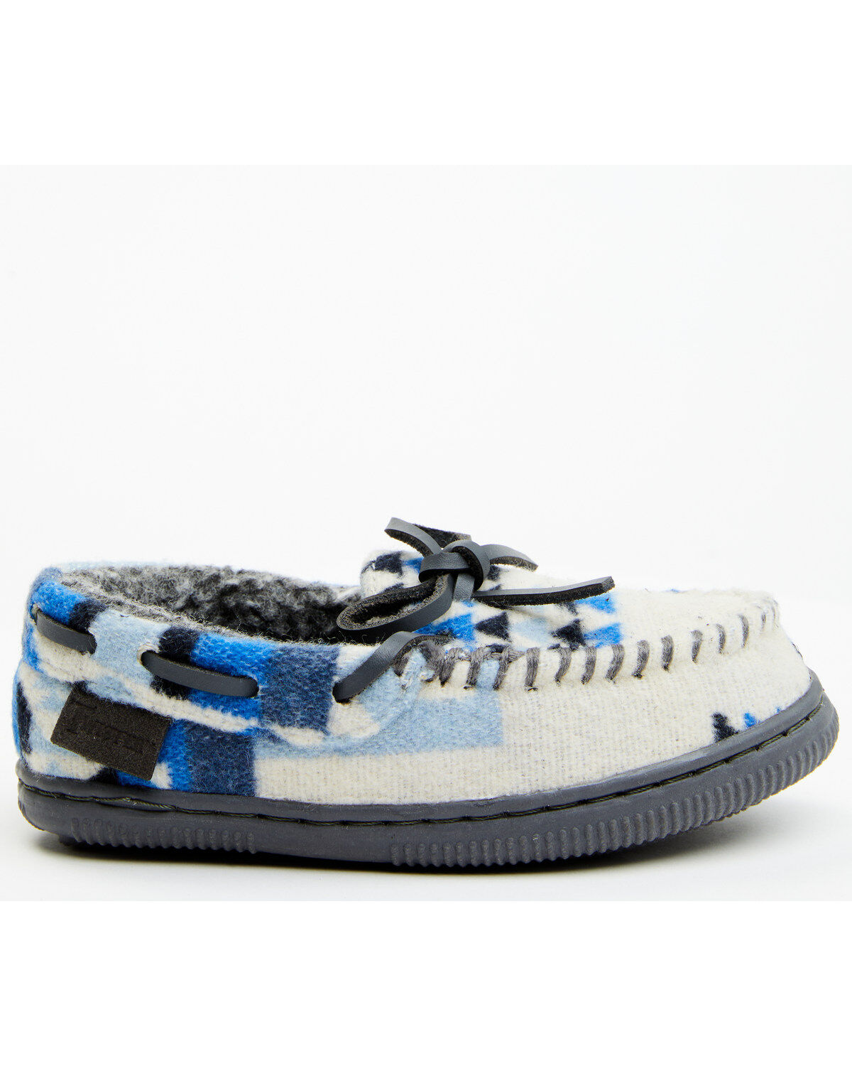 Image #2 - Twister Toddler Boys' Southwestern Print Moccasins, Blue, hi-res