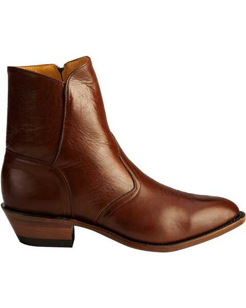 Image #2 - Boulet Men's Side-Zip Western Boots - Medium Toe, Tan, hi-res