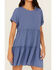 Image #3 - Originality Women's Tiered Mini Dress, Blue, hi-res