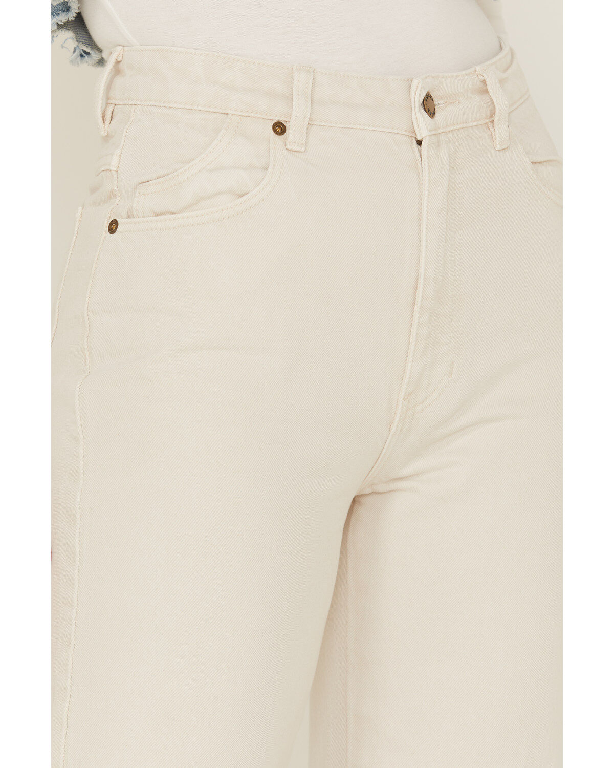 Image #2 - Rolla's Women's Eastcoast Crop Salt Flare Jeans, White, hi-res