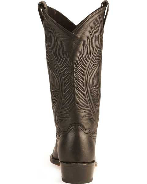 Image #7 - Abilene Women's Cowhide Western Boots - Pointed Toe, Black, hi-res