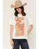 Image #1 - Wrangler Retro Women's Cowgirl Short Sleeve Graphic Tee, White, hi-res