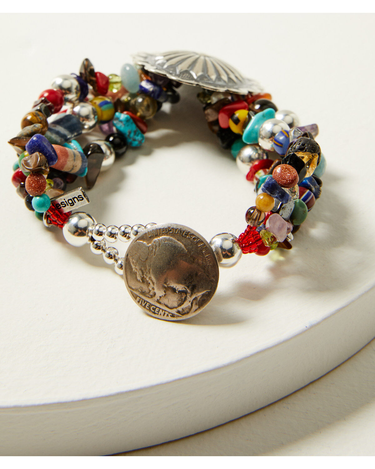 Image #2 - Paige Wallace Women's Concho Bracelet, Multi, hi-res