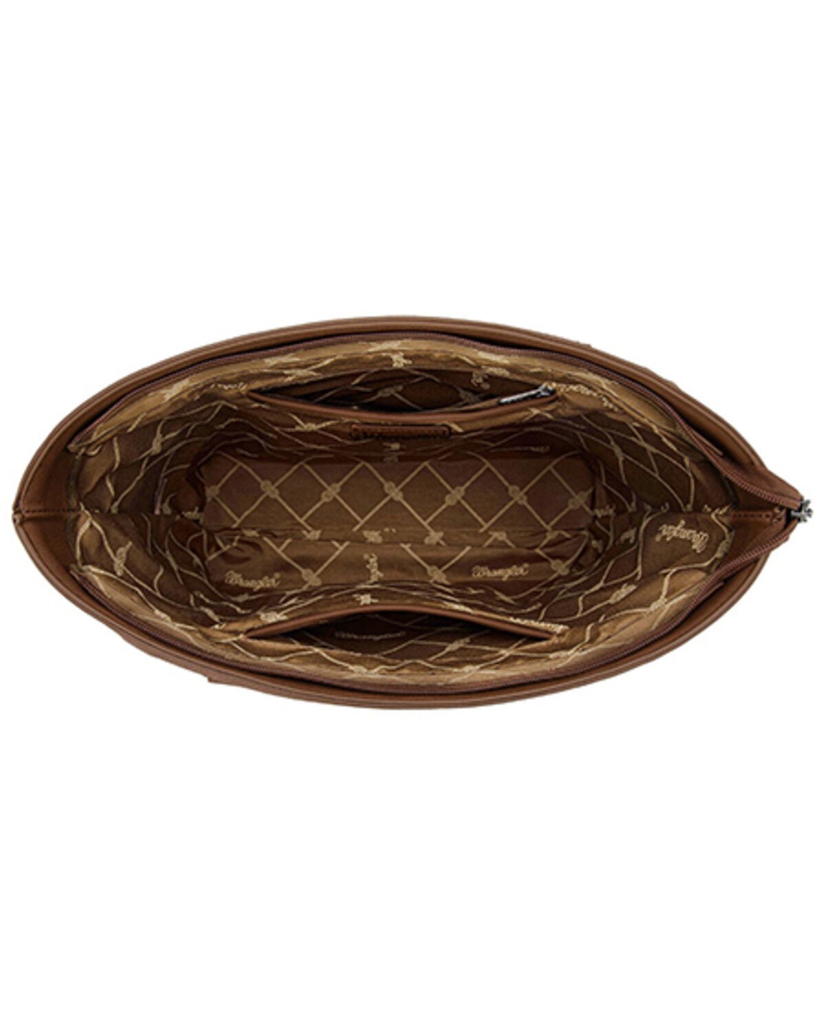 Image #2 - Wrangler Women's Cow Print Tote Bag, Brown, hi-res