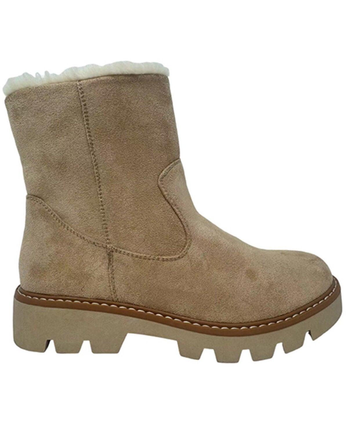 Image #2 - Very G Women's Marlo Casual Boots - Round Toe, Sand, hi-res
