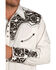Scully Men's Embroidered Gunfighter Long Sleeve Snap Western Shirt, Steel, hi-res