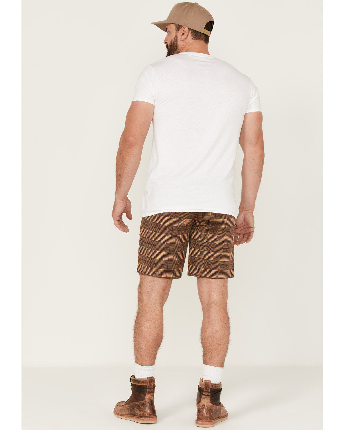 Image #3 - Brixton Men's Choice Stretch Twill Chino Shorts, Brown, hi-res