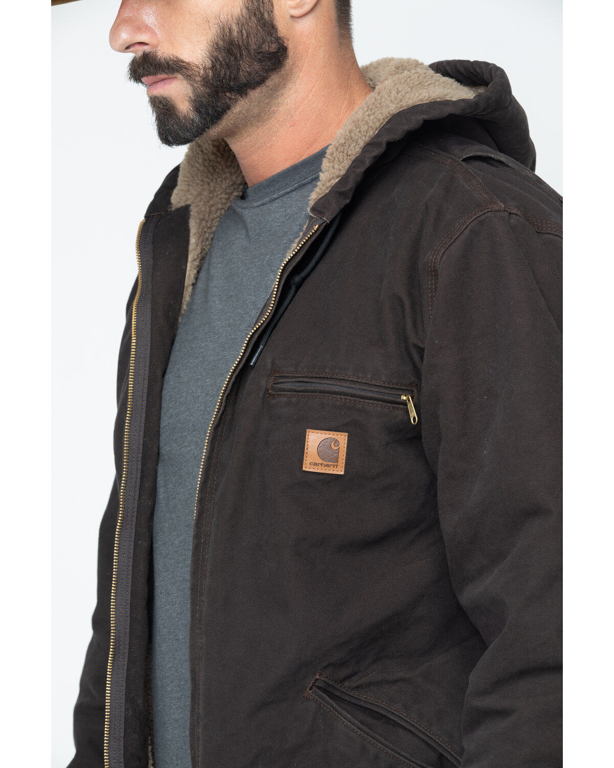 Sandstone Sherpa-Lined Sierra Jacket | Carhartt Reworked