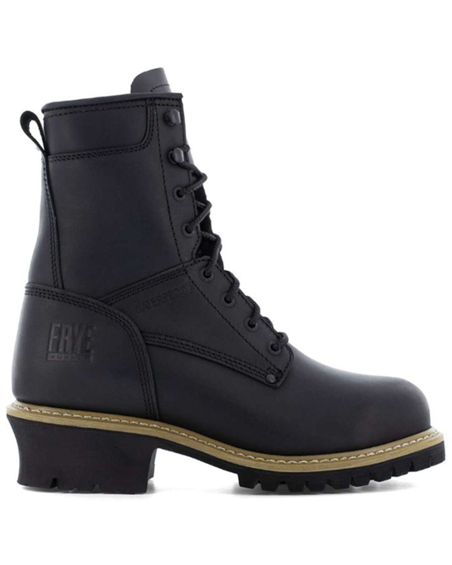 Frye Men s 8 Lace Up Waterproof Logger Work Boots Steel Toe Boot Barn