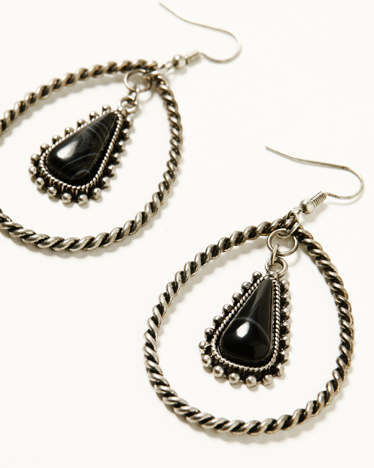 Image #2 - Shyanne Women's Strawberry Skies Black Onyx Teardrop Earrings, Black, hi-res