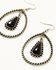 Image #2 - Shyanne Women's Strawberry Skies Black Onyx Teardrop Earrings, Black, hi-res