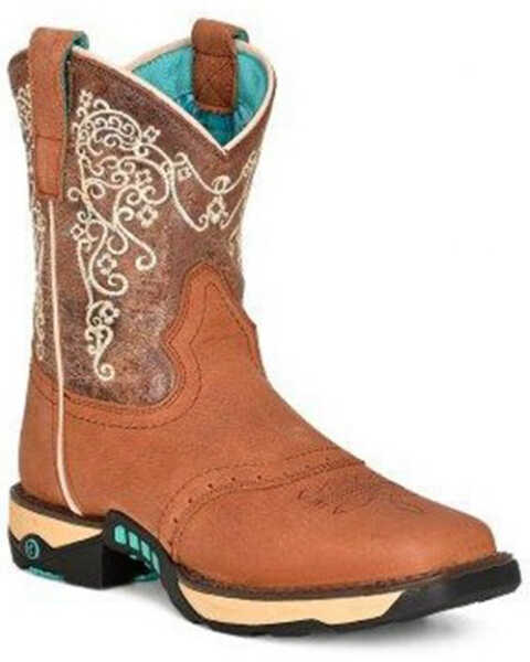 Corral Women's Farm and Ranch Performance Western Boots - Broad Square Toe, Brown, hi-res