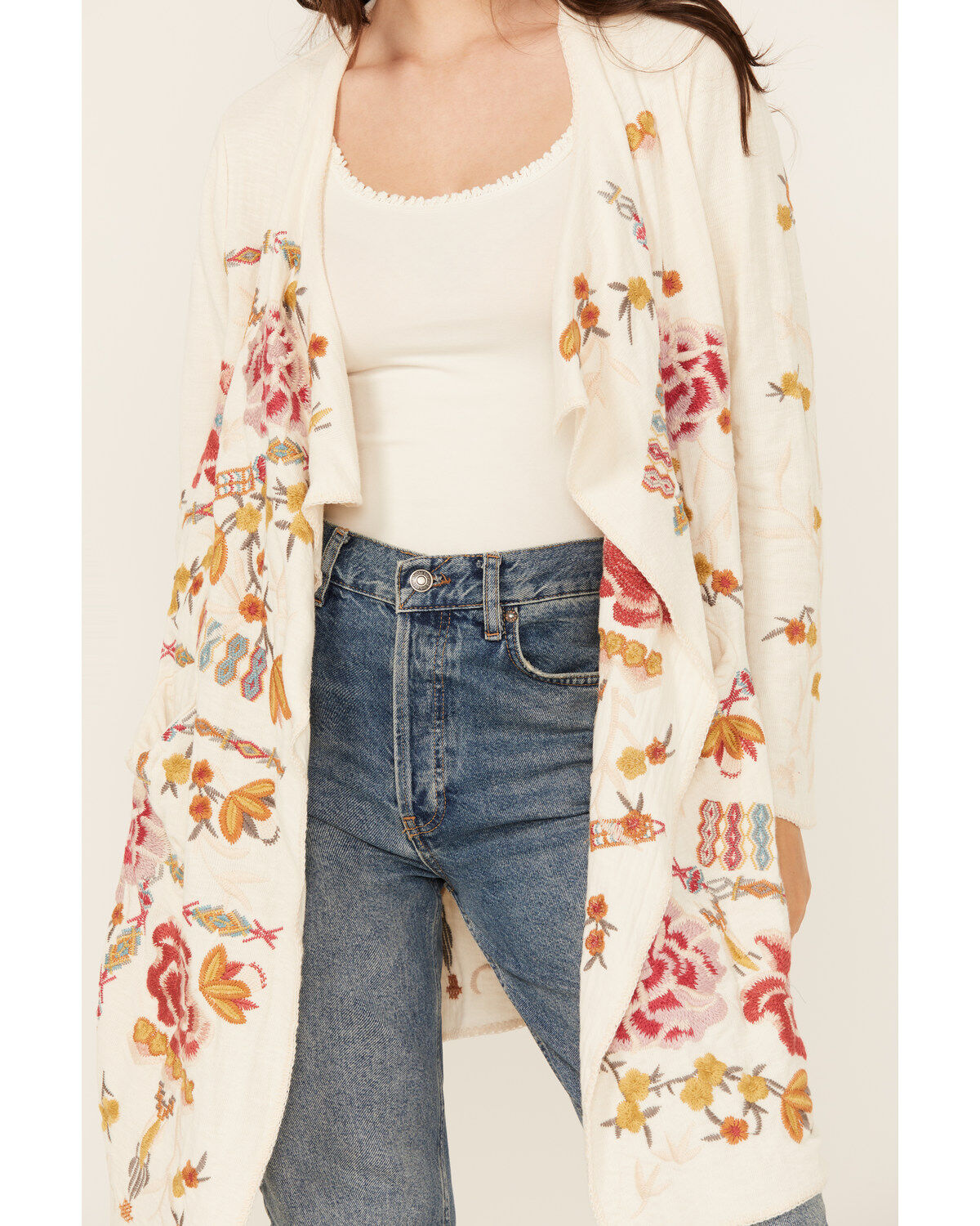 Image #3 - Johnny Was Women's Floral Embroidered Cardigan, , hi-res