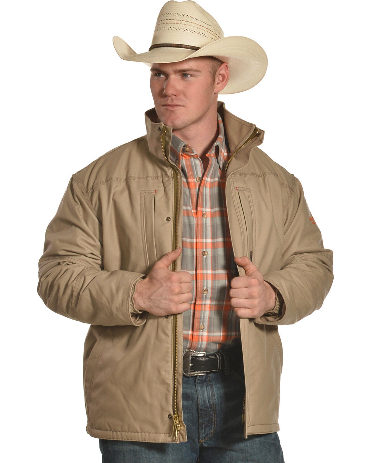 Image #2 - Ariat Men's FR Lined Workhorse Work Jacket, , hi-res