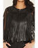 Image #3 - Idyllwind Women's Arlene Studded and Fringe Faux Leather Vest, Black, hi-res