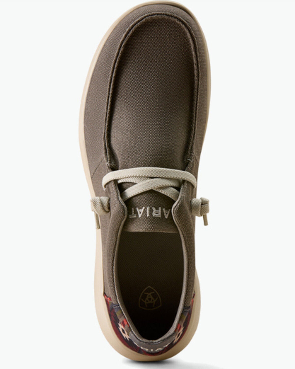 Image #4 - Ariat Men's Hilo Southwestern Print Casual Shoes - Moc Toe, Charcoal, hi-res