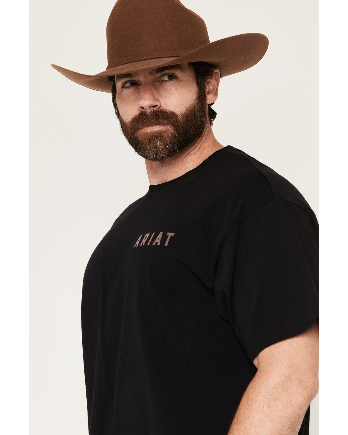 Image #2 - Ariat Men's Bison Legend Short Sleeve Boxy Graphic T-Shirt, Black, hi-res