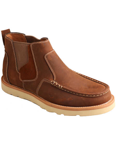 Image #1 - Twisted X Men's Slip On Casual Moc Shoes, Brown, hi-res