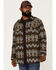 Moonshine Spirit Men's Hunter Southwestern Print Snap Western Flannel Shirt , Brown, hi-res