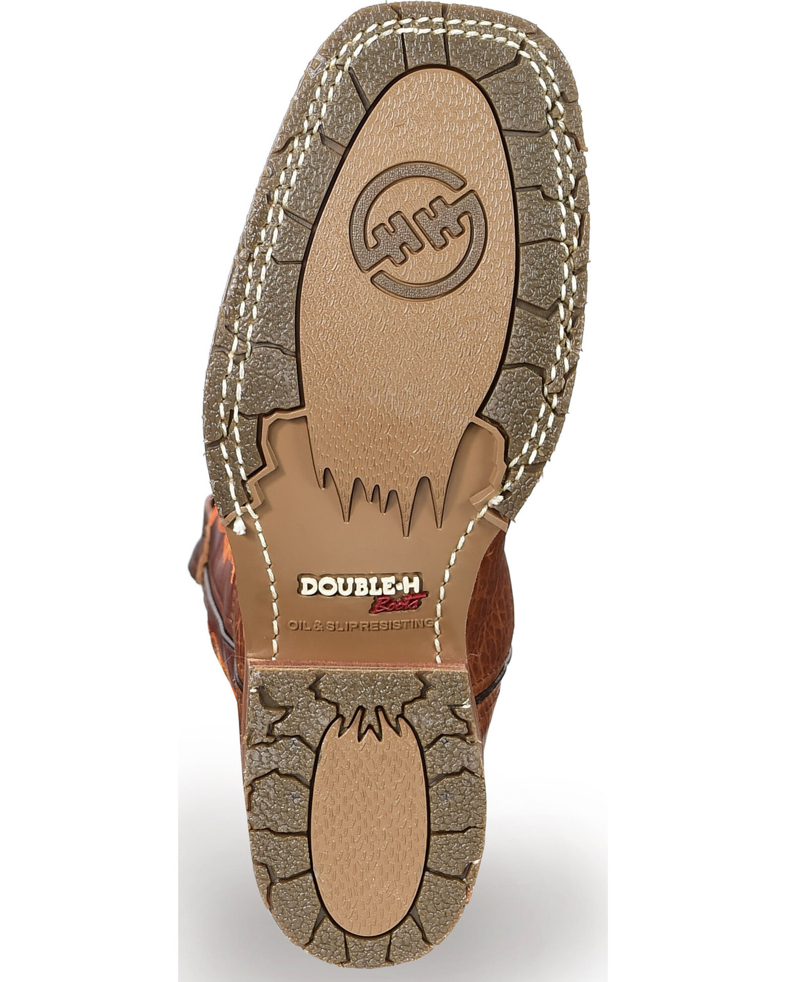Image #5 - Double H Men's Domestic I.C.E. Roper Boots - Steel Toe, Brown, hi-res