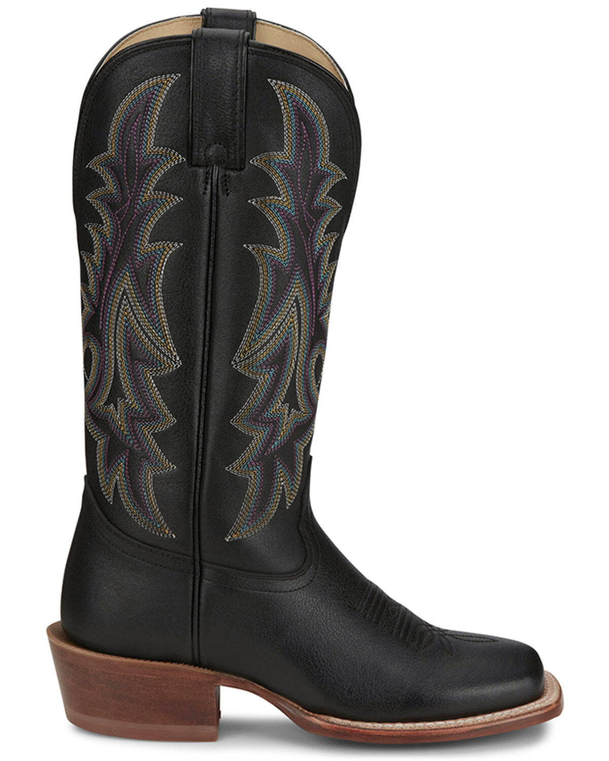 Image #2 - Tony Lama Women's Estella Western Boots - Square Toe, Black, hi-res