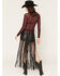 Image #3 - Idyllwind Women's Hanoverian Faux Leather Fringe Shorts, Black, hi-res