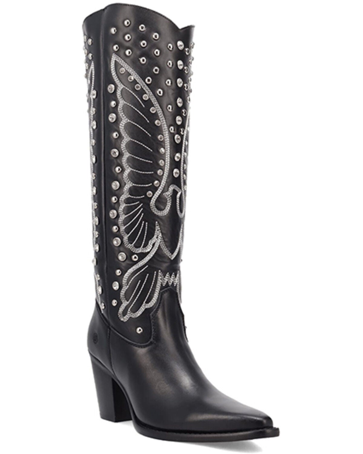 Dingo Women's Diamonds Forever Tall Western Boots - Round Toe, Black, hi-res