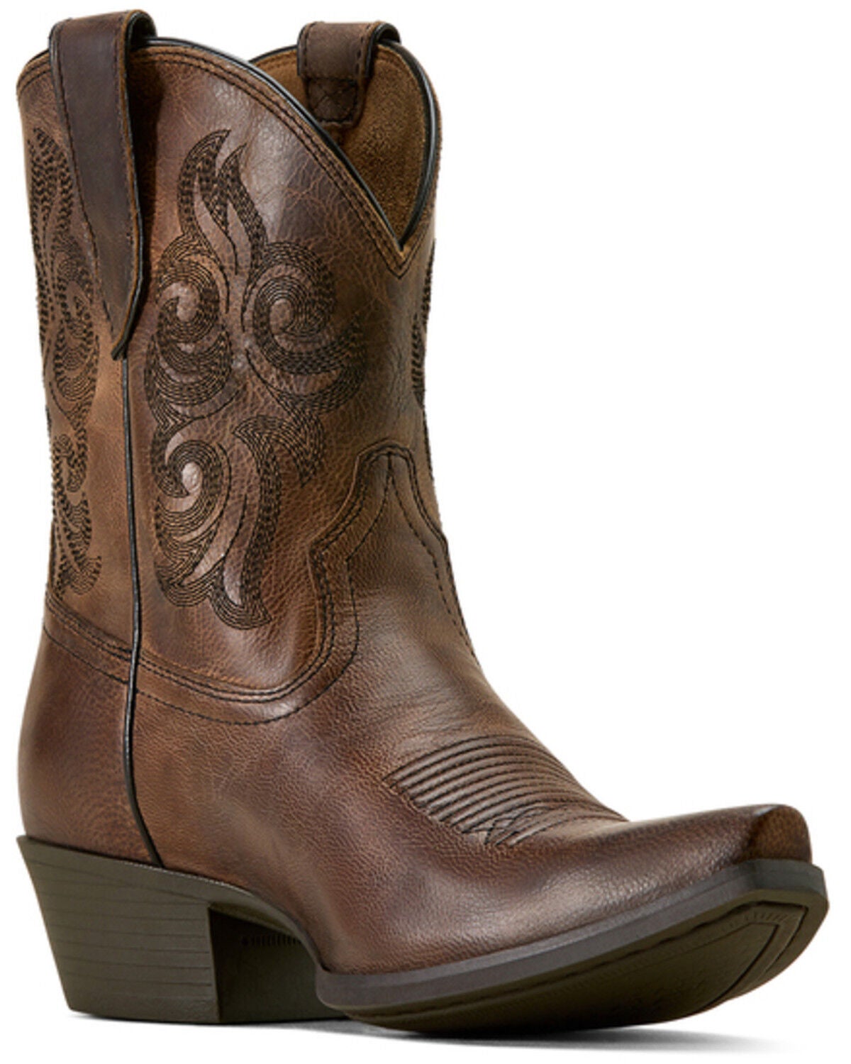 Image #1 - Ariat Women's Lacona Western Booties - Snip Toe, Brown, hi-res