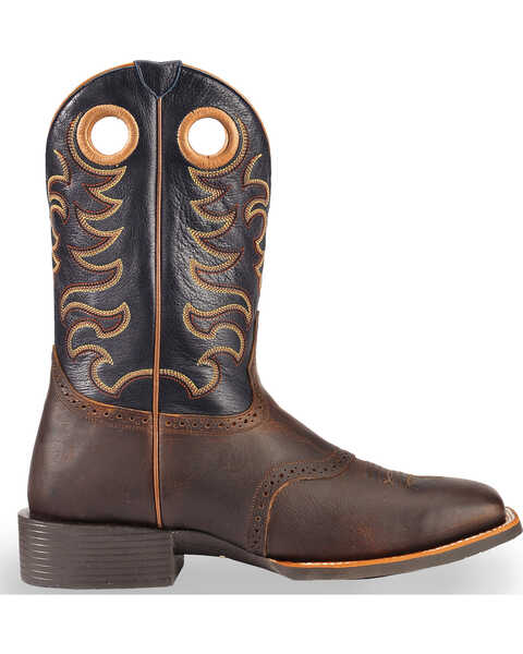 Image #8 - Cody James Men's Xero Gravity Gibson Saddle Vamp Western Performance Boots - Broad Square Toe, Brown, hi-res