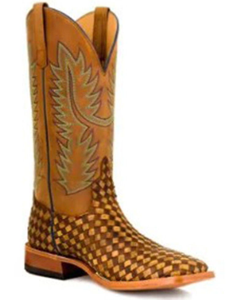 Horse Power Men's Unbeweavable Western Boots - Square Toe, Toast, hi-res
