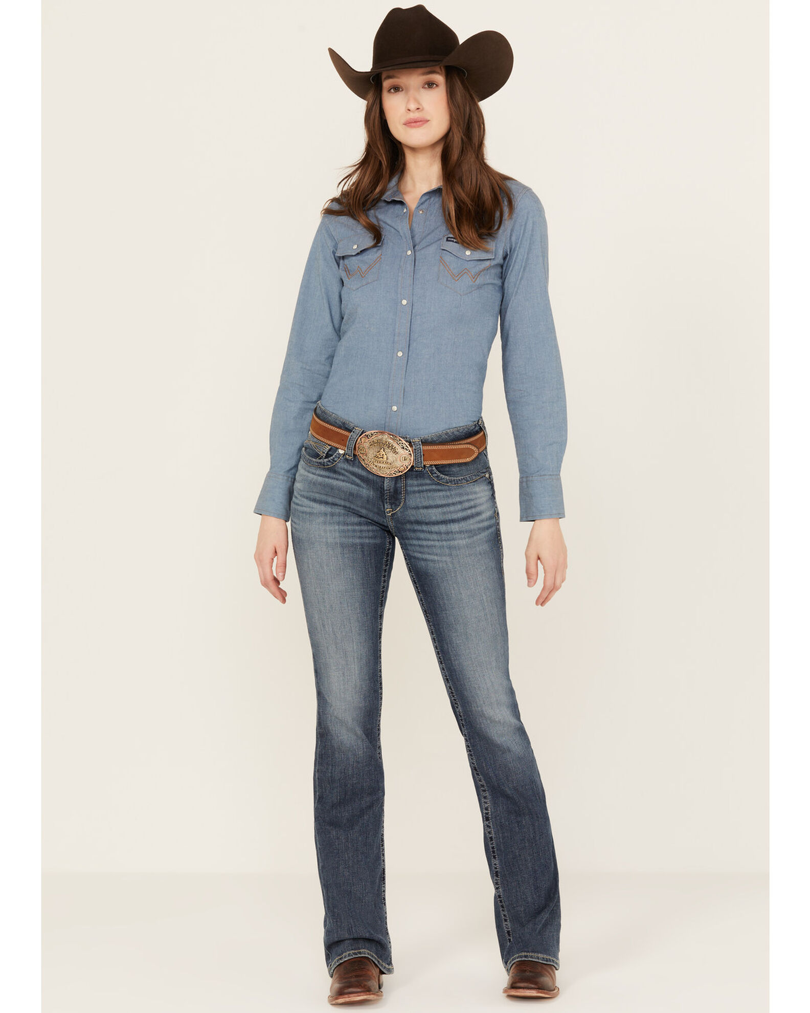 Ariat Women's R.E.A.L. Medium Wash Perfect Rise Phoebe Stretch Bootcut Jeans