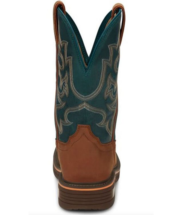 ジャスティン Justin Original Workboots Stampede Rush Waterproof Square Composite Toe Work レディース