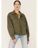 Image #1 - Unpublished Denim Women's Anita Oversized Jacket, Green, hi-res