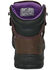 Image #5 - Hoss Women's 6" Lily Waterproof Work Boots - Steel Toe, Brown, hi-res