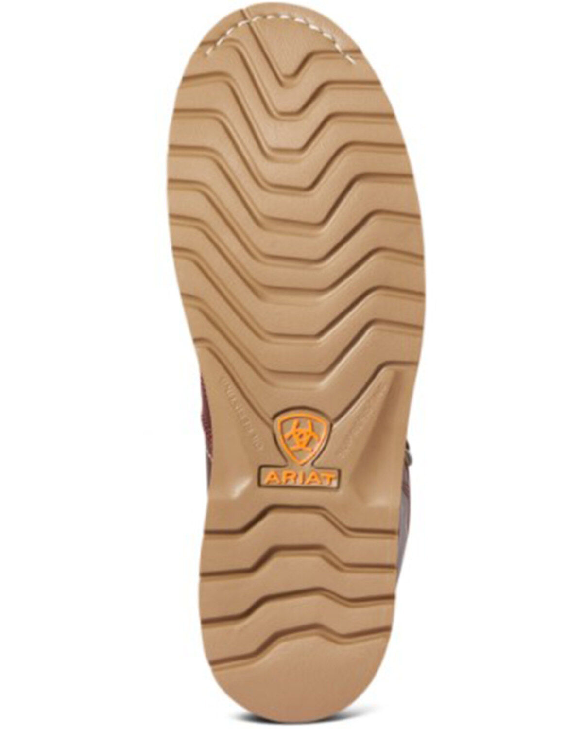Image #5 - Ariat Men's Rusted Copper Rebar Wedge 6" H20 Work Boot - Composite Toe, Brown, hi-res